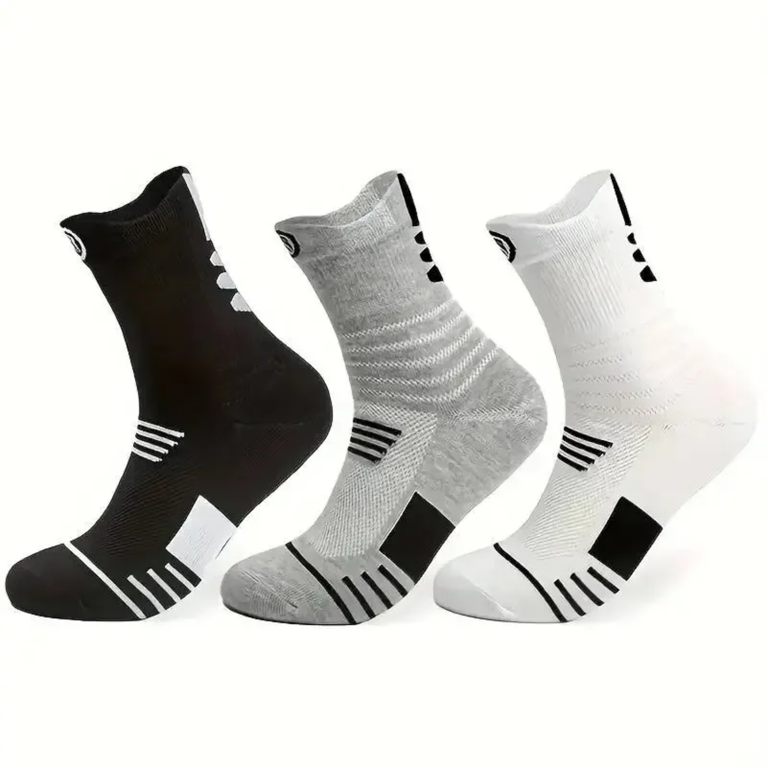 Athletic Sock Cushion - 3 Paar Herren-Komfortsocken mit Polsterung für